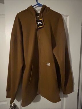 Men’s Wells Lamont Hooded Zip Sweater - Brown